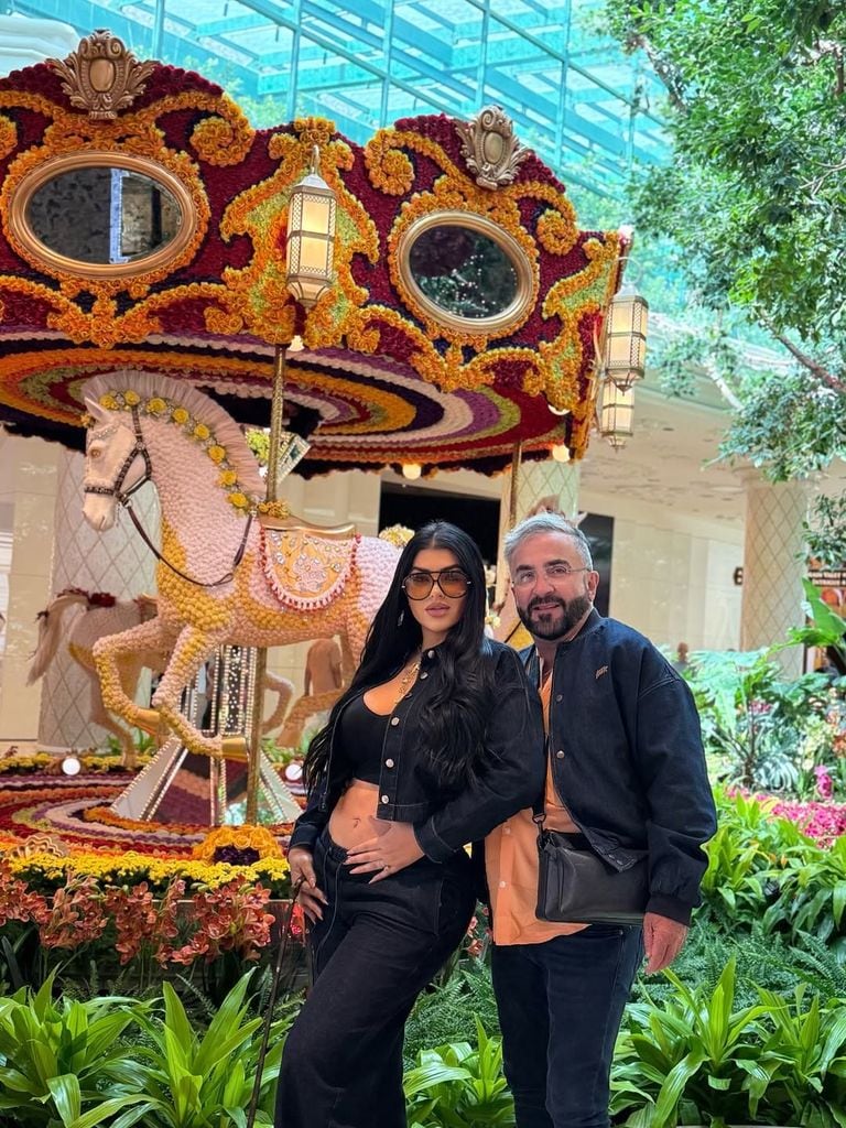 Mariana González y Vicente Fernández Jr celebraron el baby shower de su hija en el rancho 'Los tres potrillos'