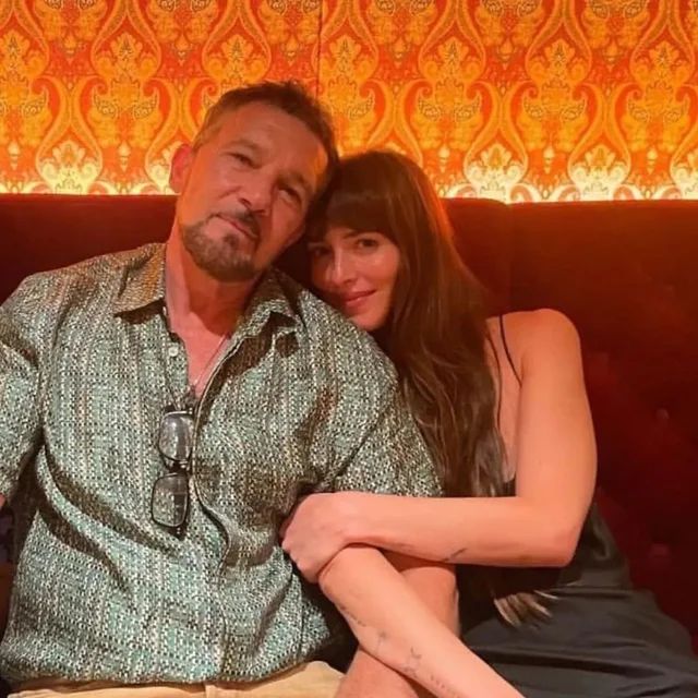 Antonio Banderas y Dakota en una tierna imagen