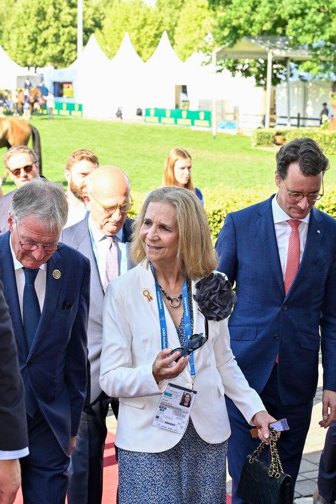 La infanta Elena con Hendrik Wüst, ministro presidente de Renania del Norte-Westfalia 