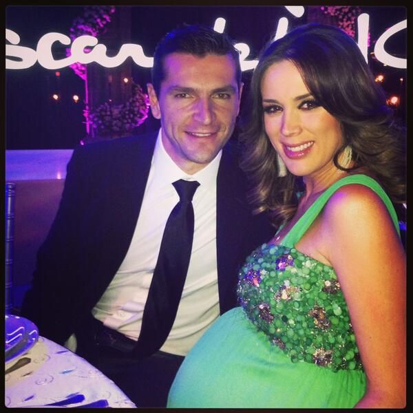 Jacky Bracamontes durante su primer embarazo en 2013