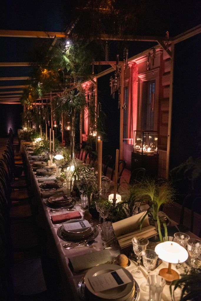 Detalle de la cena