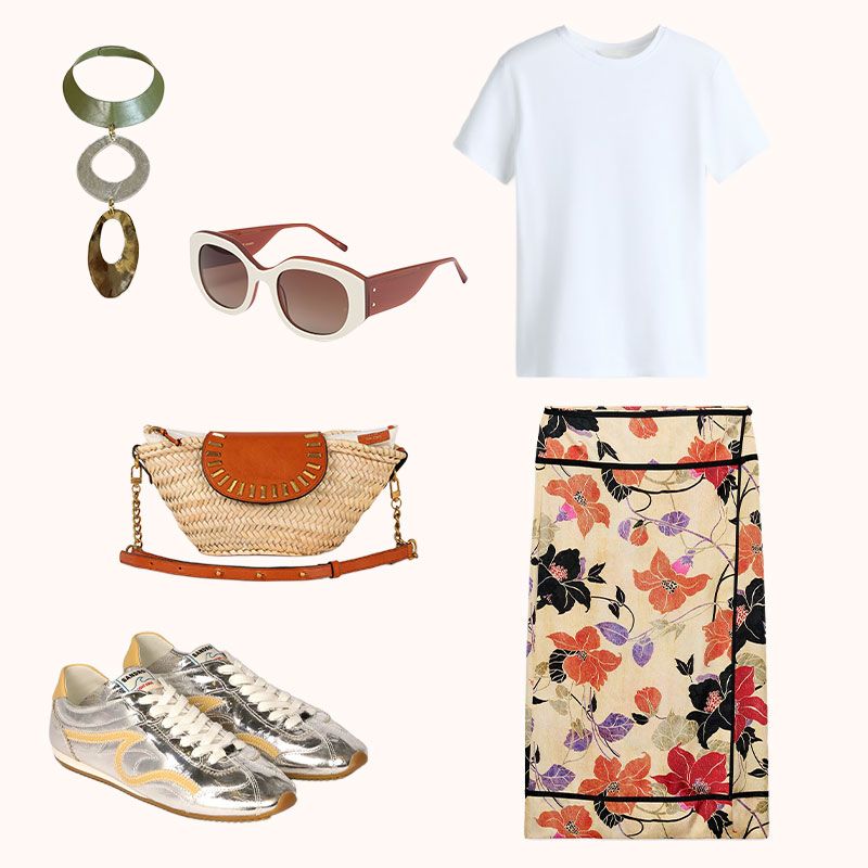 Looks falda estampada junio 2026