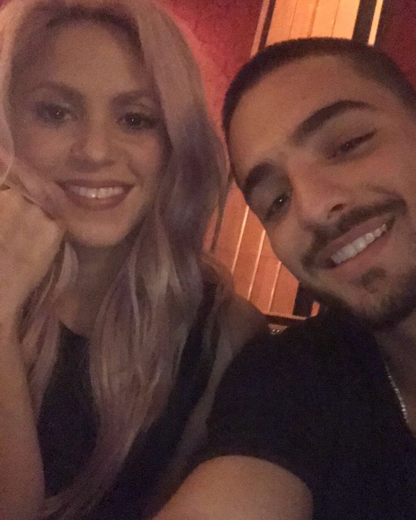 Shakira y Maluma hace 10 años