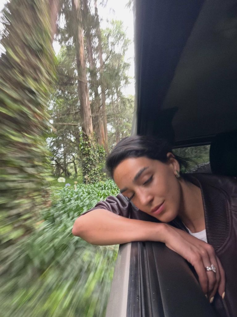 Ale Capetillo viajó al Estados de México para visitar el rancho de sus padres.