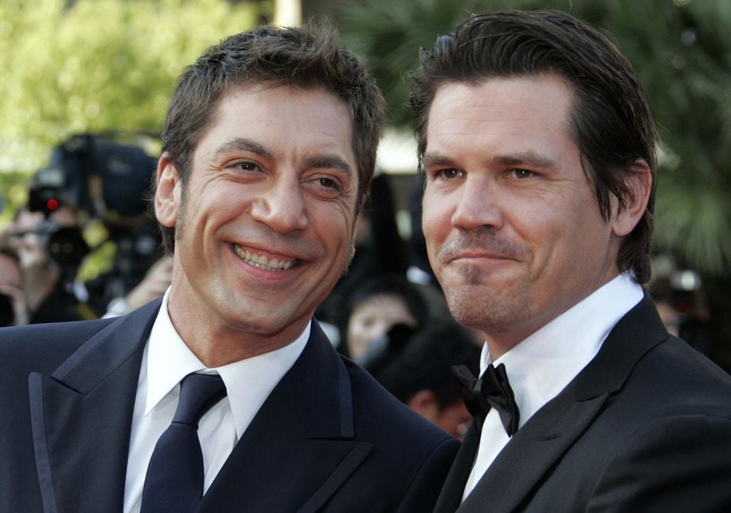 El actor Javier Bardem y Josh Brolin  en Cannes en 2007