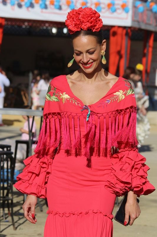 Eva González en la feria de Mairena del Alcor