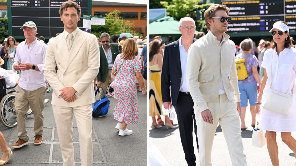 Cooper Koch y Joe Alwyn en Wimbledon.