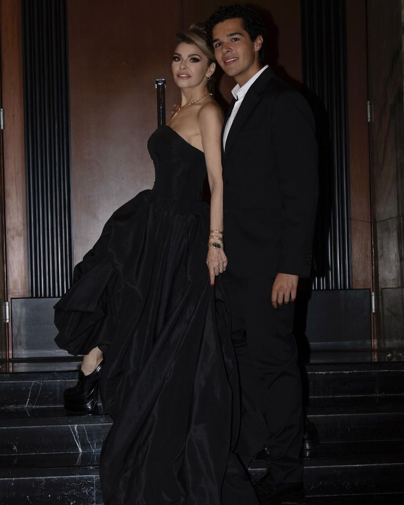 Itatí Cantoral y su hijo, Eduardo Zucchi