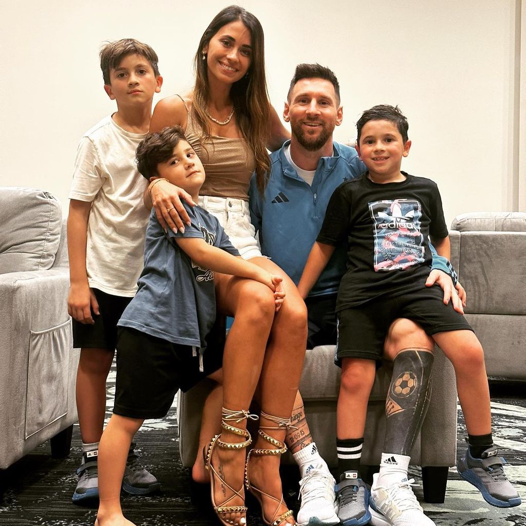 Messi y su familia