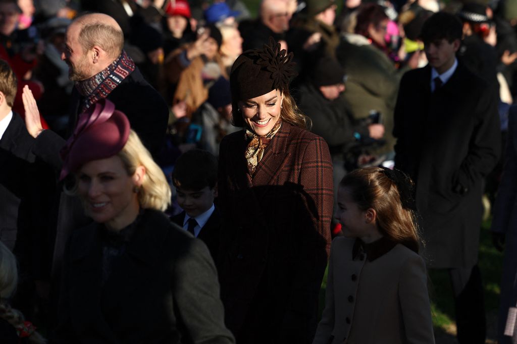 Kate Middleton, princesa de Gales, en Sandringham para la tradicional misa de Navidad.