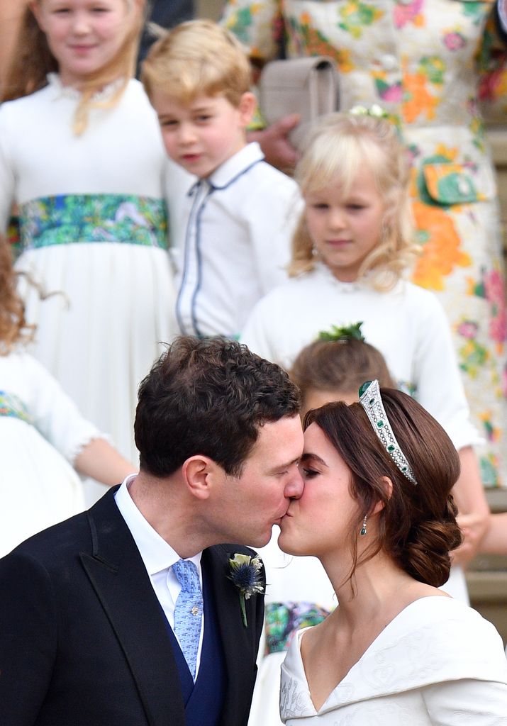 Eugenia de York y Jack Brooksbank en su boda