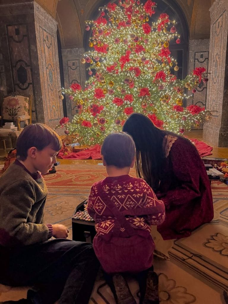 Los pequeños príncipes Amalia, Liam y Baltasar