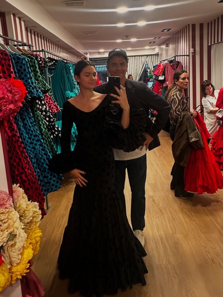 Orson Salazar y su hija Ava