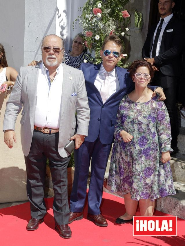 Arévalo con sus hijos