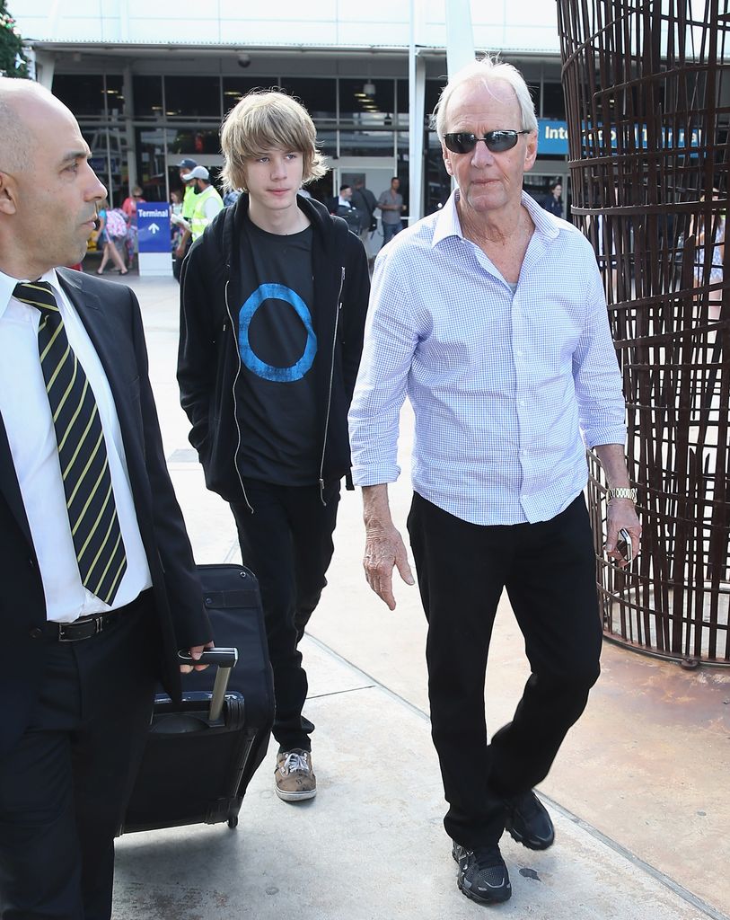 Paul Hogan y su hijo menor, Chance
