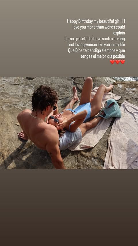 Christopher Levy celebró a su novia con una sentida dedicatoria.