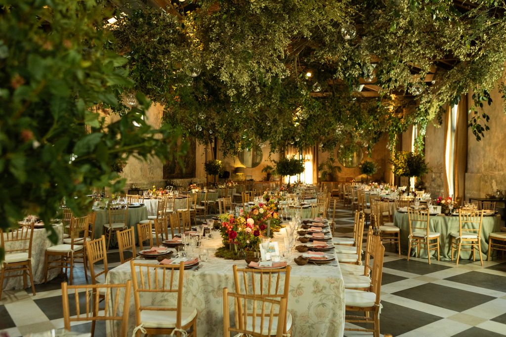 Decoración de bodas interiores