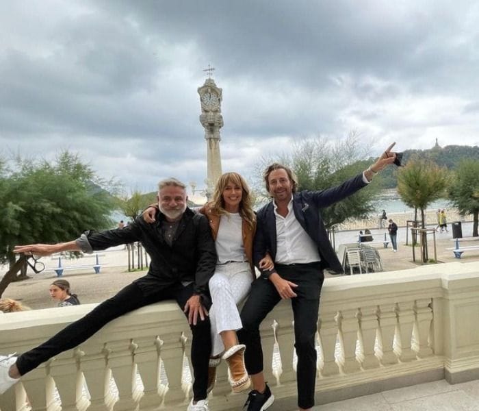 Emma García con Raúl Prieto y Joaquín Torres