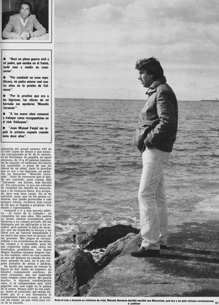 Manolo Santana memorias HOLA PLUS