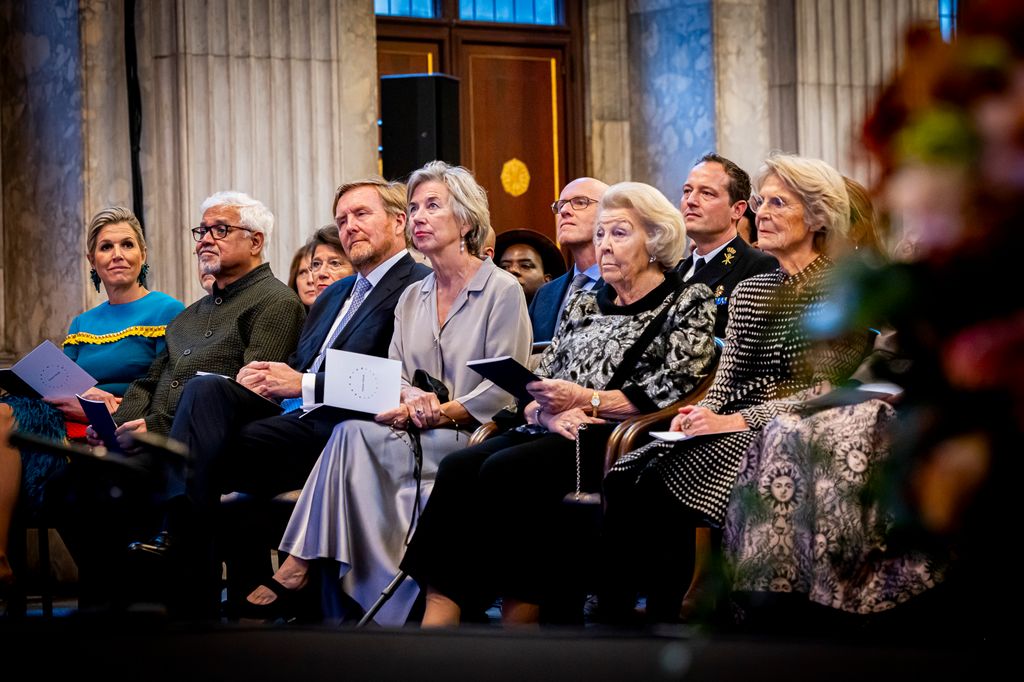 Los reyes de los Países Bajos, Guillermo y Máxima, junto a Beatriz de los Países Bajos y su hermana, la princesa Irene