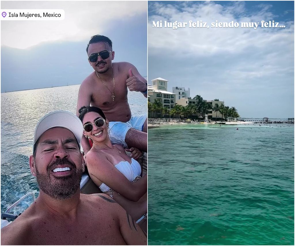 Jorge D'Alessio está disfrutando de unas vacaciones en Cancún.