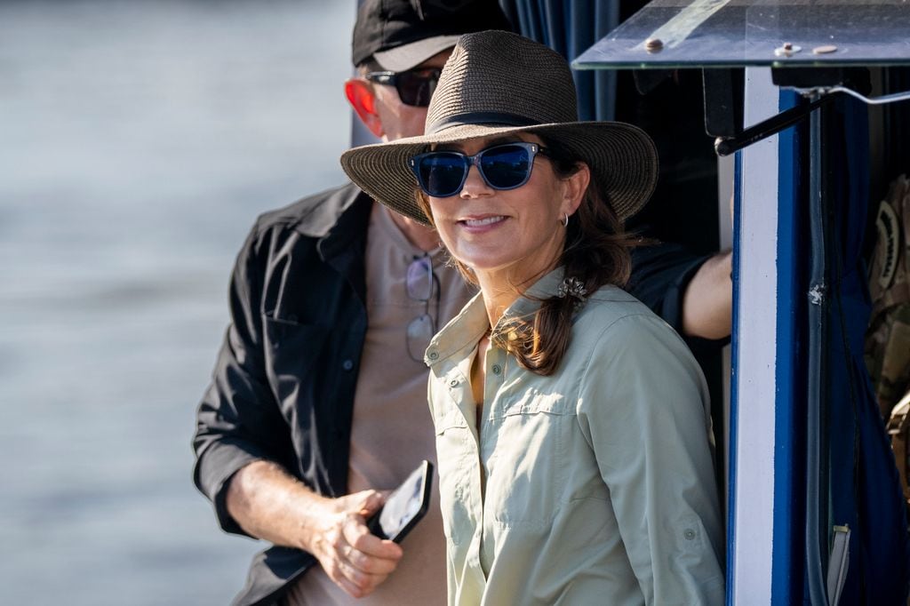 Mary de Dinamarca en un viaje a Brasil en octubre de 2024
