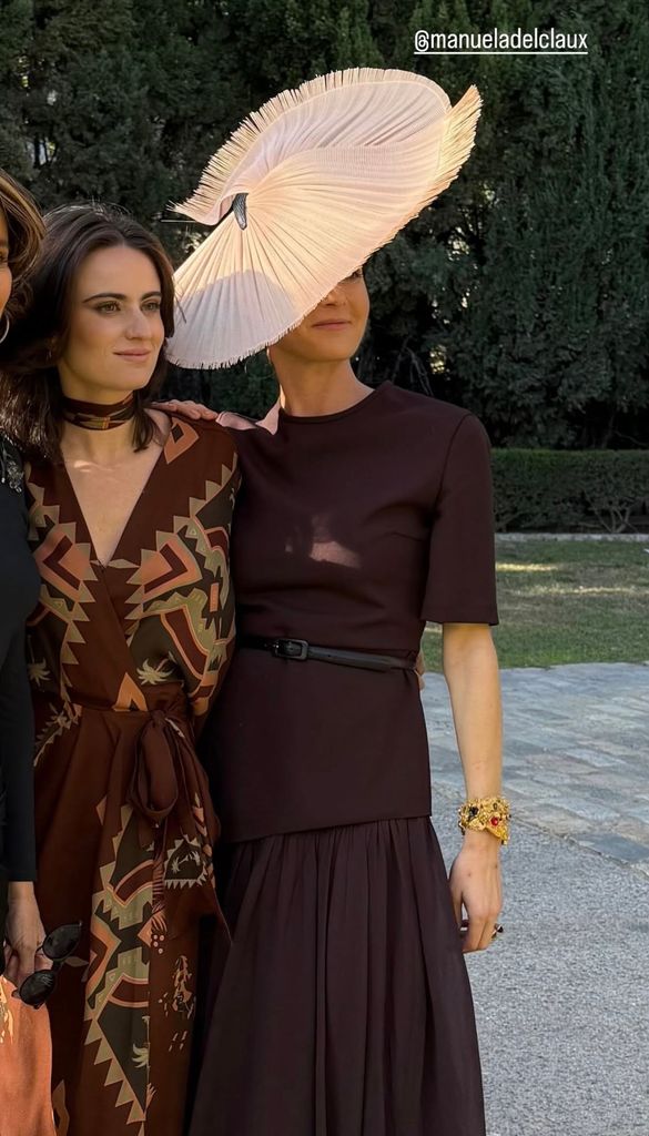 Rosario Domecq en la boda de Manuela Delclaux Domecq y Carlos Andreu Cantarell en Jerez de la Frontera, 2025.