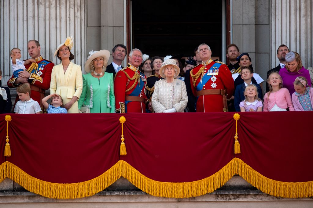 La Familia Real en el Trooping the Colour