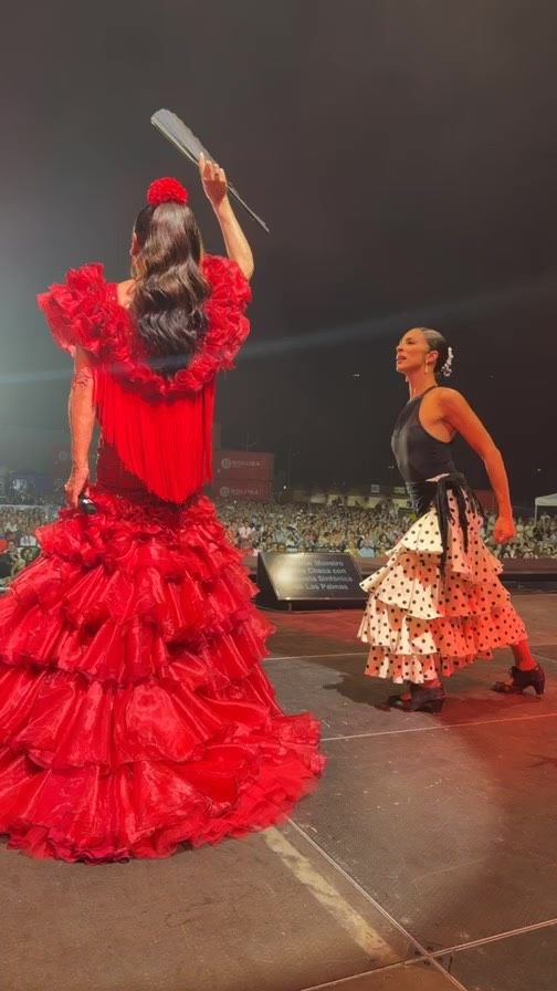 Isabel Pantoja y Lola García compartieron escenario en La Palma