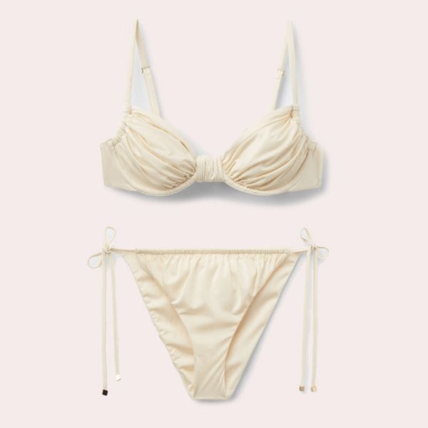 Balconette Bikini Shiny Satin