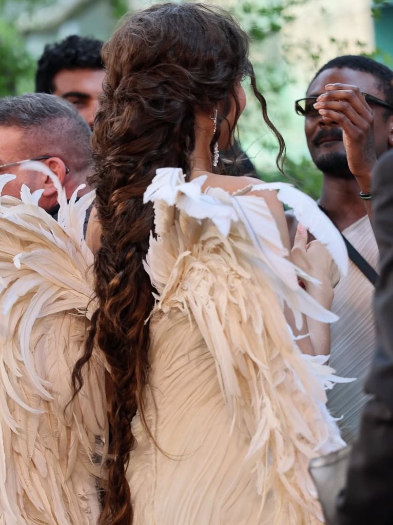La trenza no era perfecta y de hecho destacaba por su efecto ligeramente peinado y despreocupado.