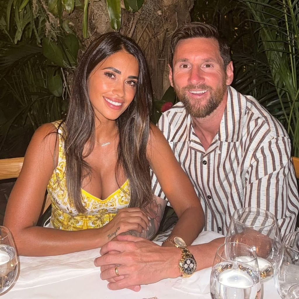 Messi y su pareja