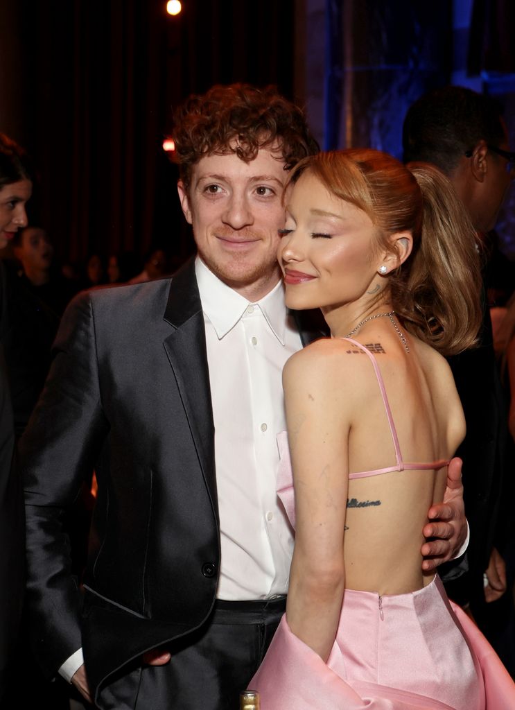 NEW YORK, NEW YORK - JANUARY 07: (L-R) Ethan Slater and Ariana Grande attend The National Board of Review Annual Awards Gala at Cipriani 42nd Street on January 07, 2025 in New York City. (Photo by Kevin Mazur/Getty Images for National Board of Review)