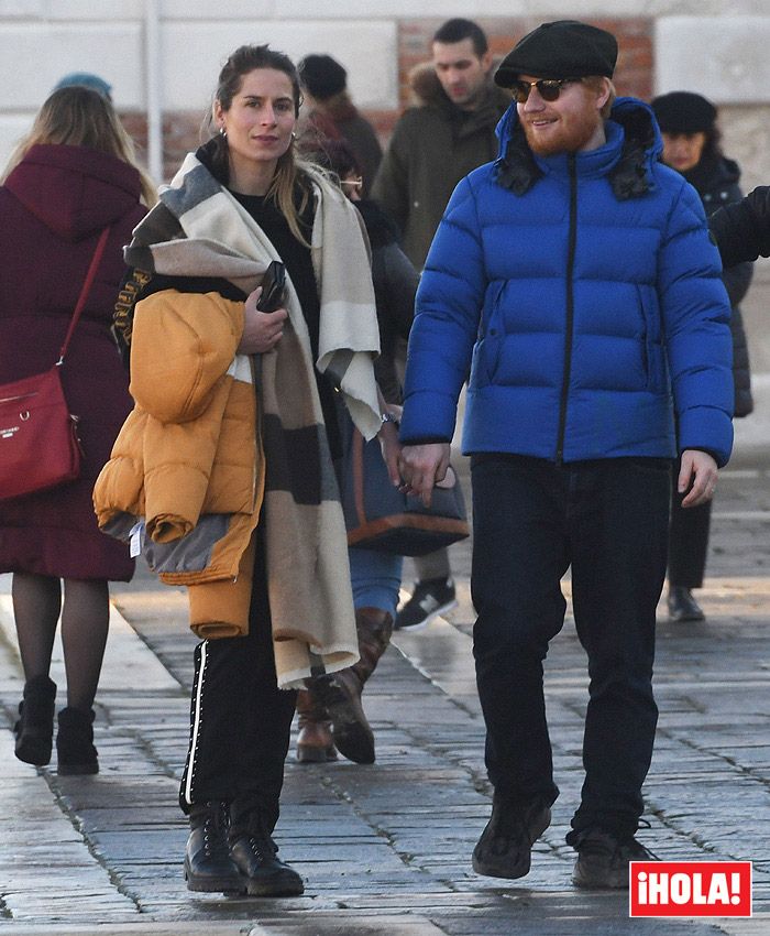 Ed Sheeran junto a su mujer Cherry