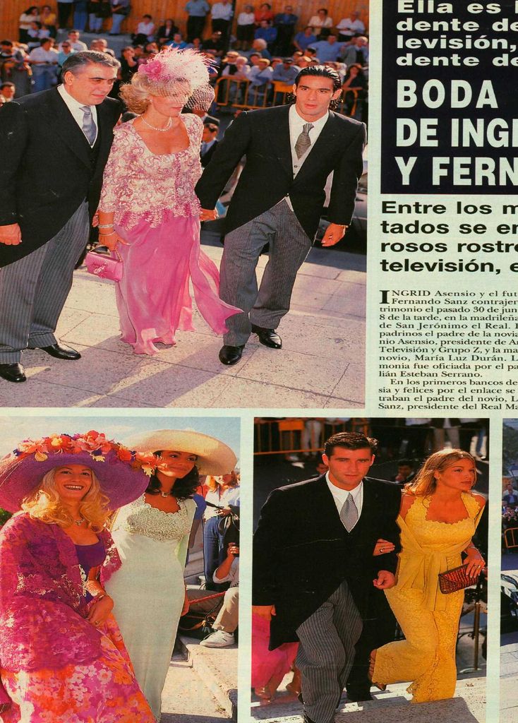 Boda Ingrid Asensio y Fernando Sanz ARCHIVO