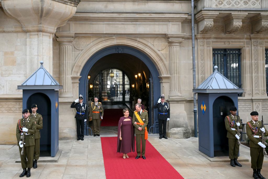 Los Grandes Duques de Luxemburgo el día de su abdicación