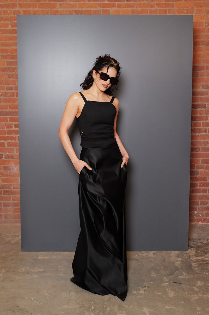 Rosalía en el desfile de Calvin Kleina en New York Fashion Week
