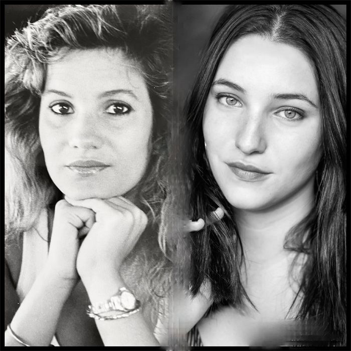 Lucía Galán (Pimpinela) con su hija