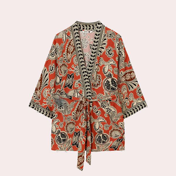 Kimono en Tejido Estampado Tribal de El Corte Inglés