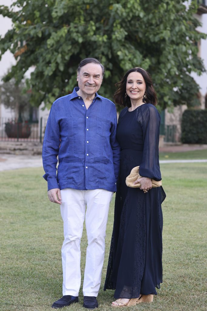 Pedro J. Ramírez y Cruz Sánchez de Lara, en la boda de Susanna Griso
