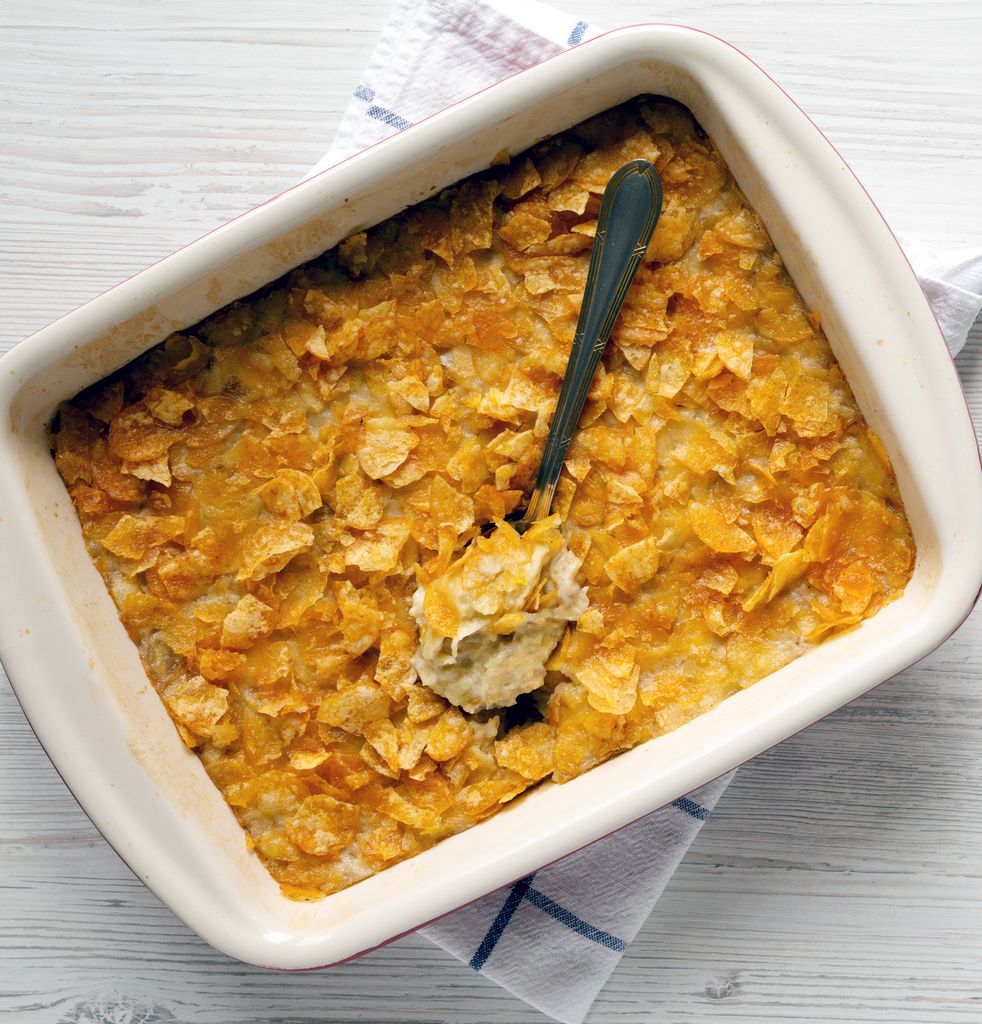 Funeral Potatoes, plato de patatas al horno típico de Estados Unidos