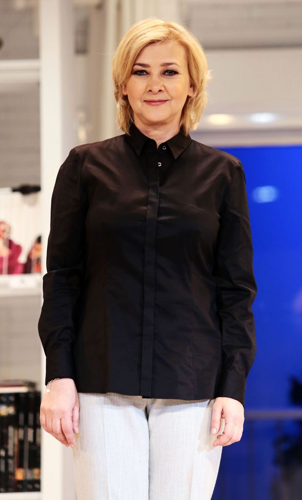 Amparo Larrañaga, en la presentación de una obra de teatro