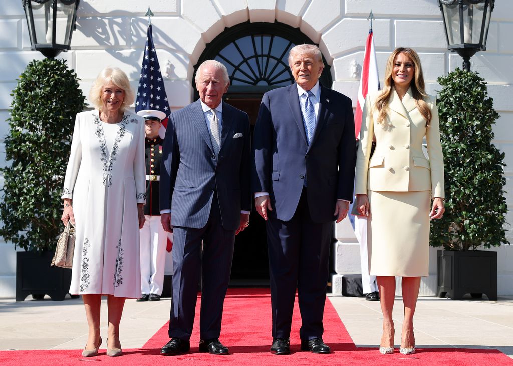 Donald y Melania Trump reciben a Carlos y Camilla de Inglaterra