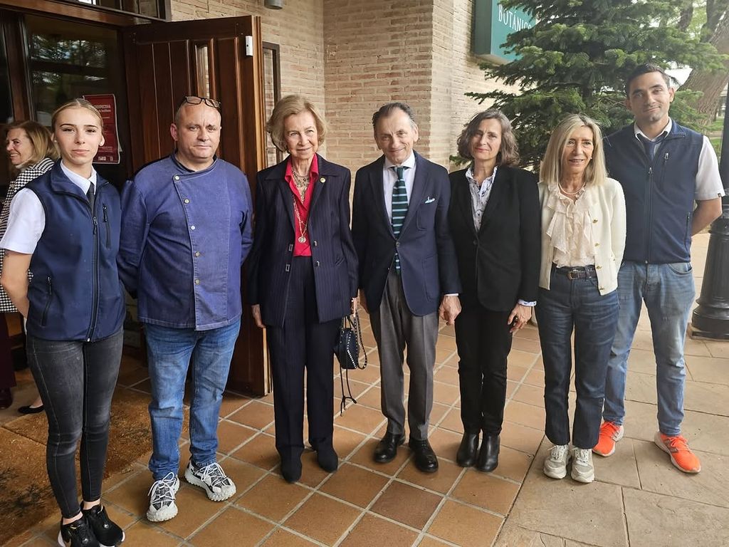 Doña Sofía en el Restaurante Botánico de Guadalajara