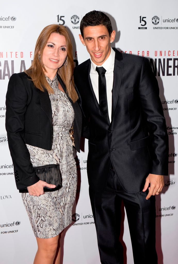 Ángel Di Maria y Jorgelina Cardoso, en la época en la que vivían en Máncheter