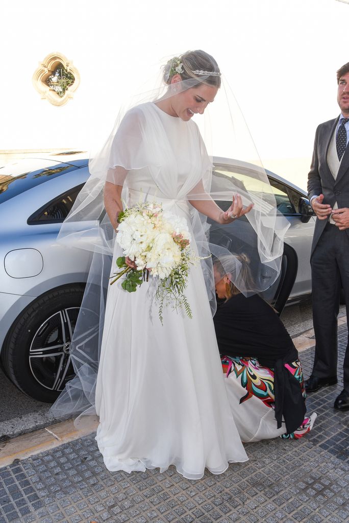 La novia iba espectacular con un diseño de Antonio García