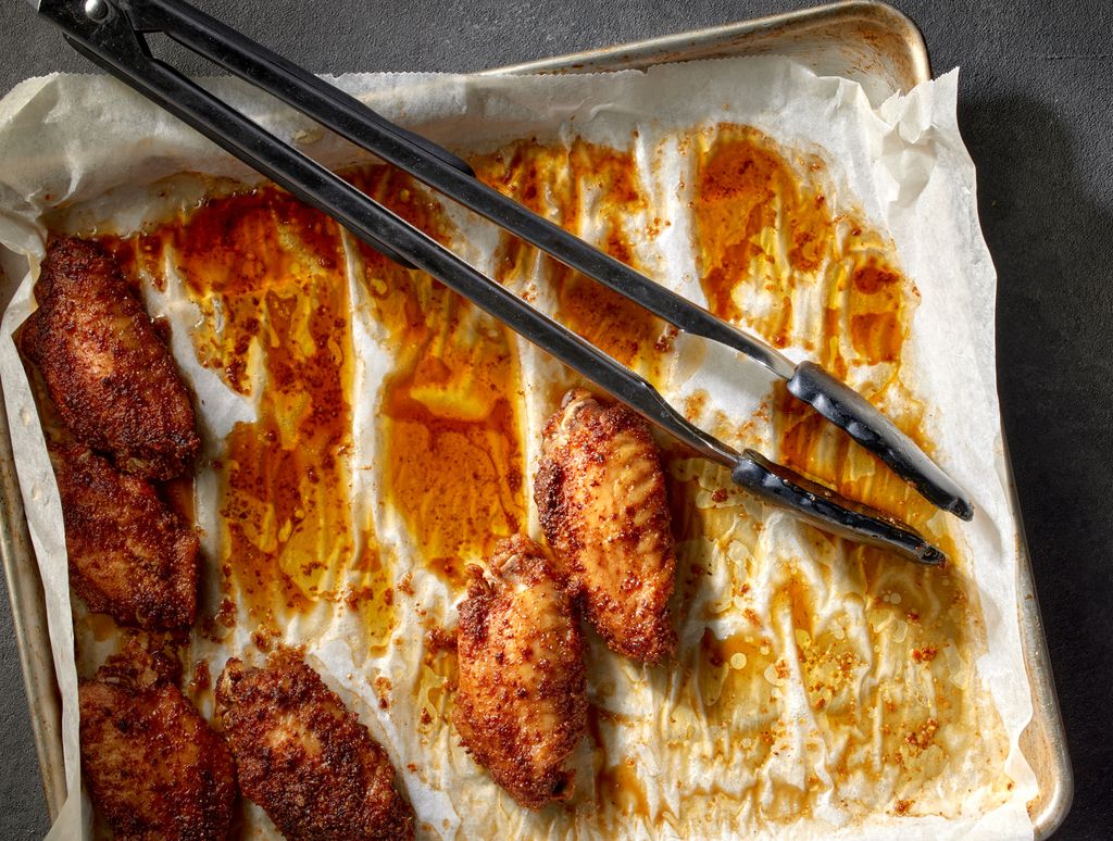 Alitas de pollo al horno.
