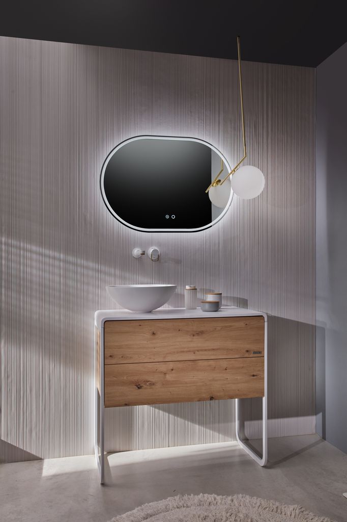 Mueble de lavabo con patas