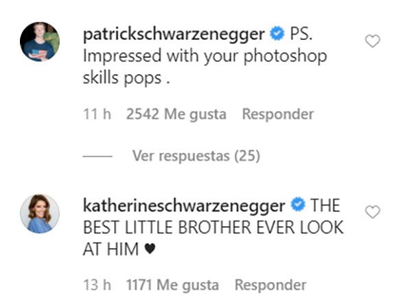 Comentarios de los hijos de Arnold Schwarzenegger al último fotomontaje de su padre