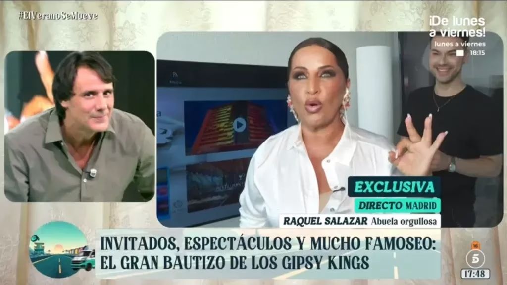 Raquel Salazar desvela algunos detalles del bautizo del pequeño Antón